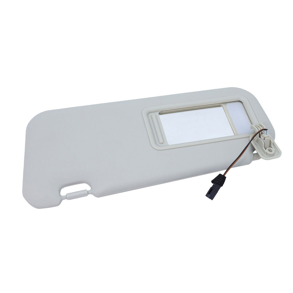 Gray Left Driver Side Sun Visor W/ Light For 2010 2011 - 2013 Mazda 3 Hatchback