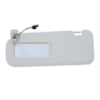 Gray Left Driver Side Sun Visor W/ Light For 2010 2011 - 2013 Mazda 3 Hatchback