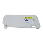 Gray Left Driver Side Sun Visor W/ Light For 2010 2011 - 2013 Mazda 3 Hatchback