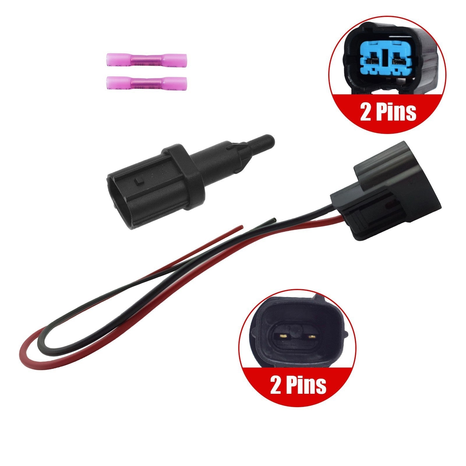 For 96-00 Honda Civic 37880P2A004 Inlet Air Temperature Sensor IAT w/ Connector