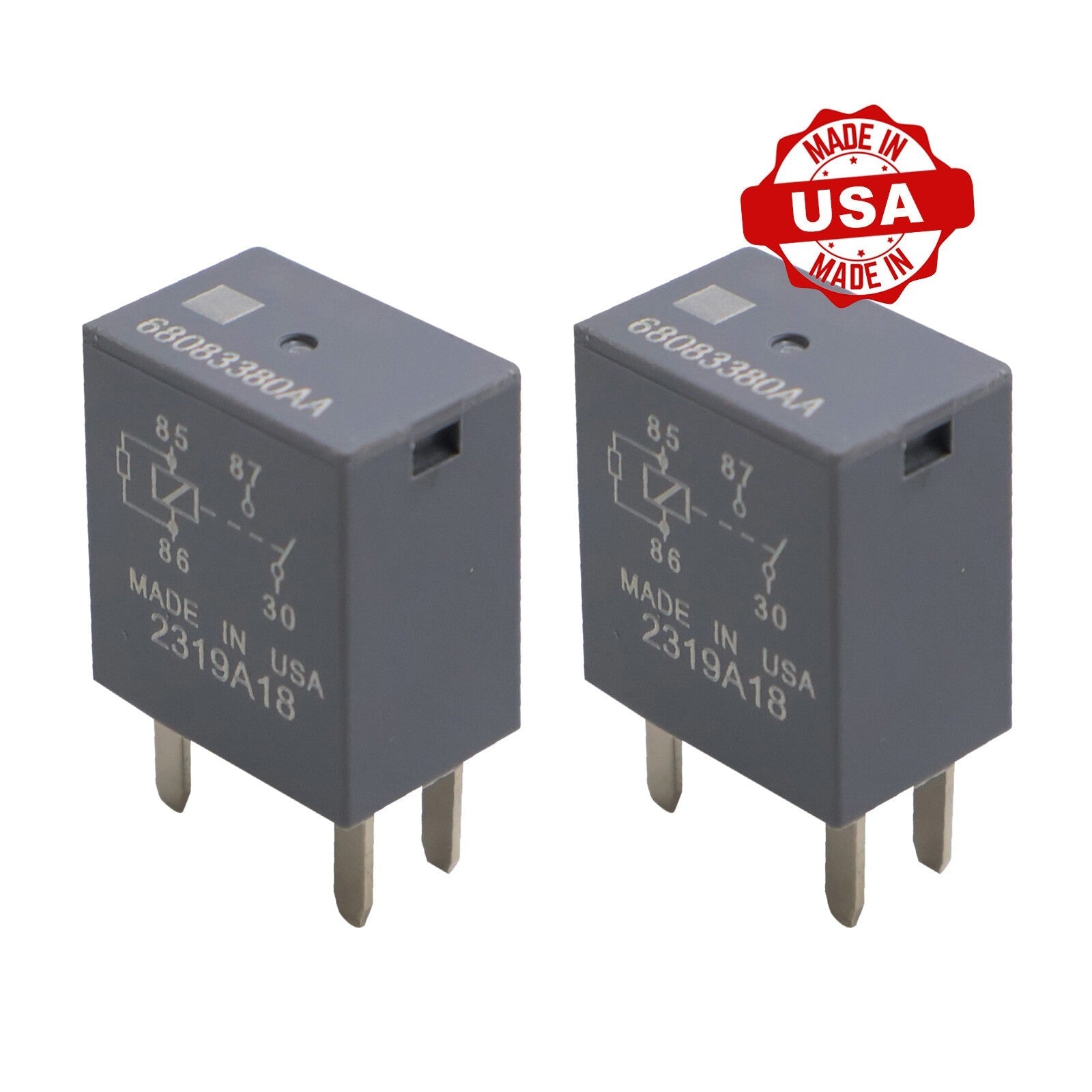 2Pcs 68083380AA Automotive Power Relay For Jeep Liberty Ram C/V Dodge Nitro 2011