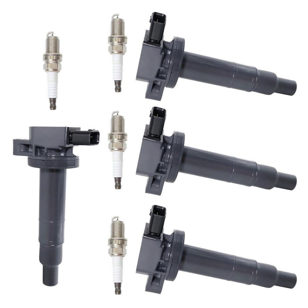 Set of 4 Ignition Coil & Spark Plug Kits For Toyota Scion xB L4 1.5L 9091902265