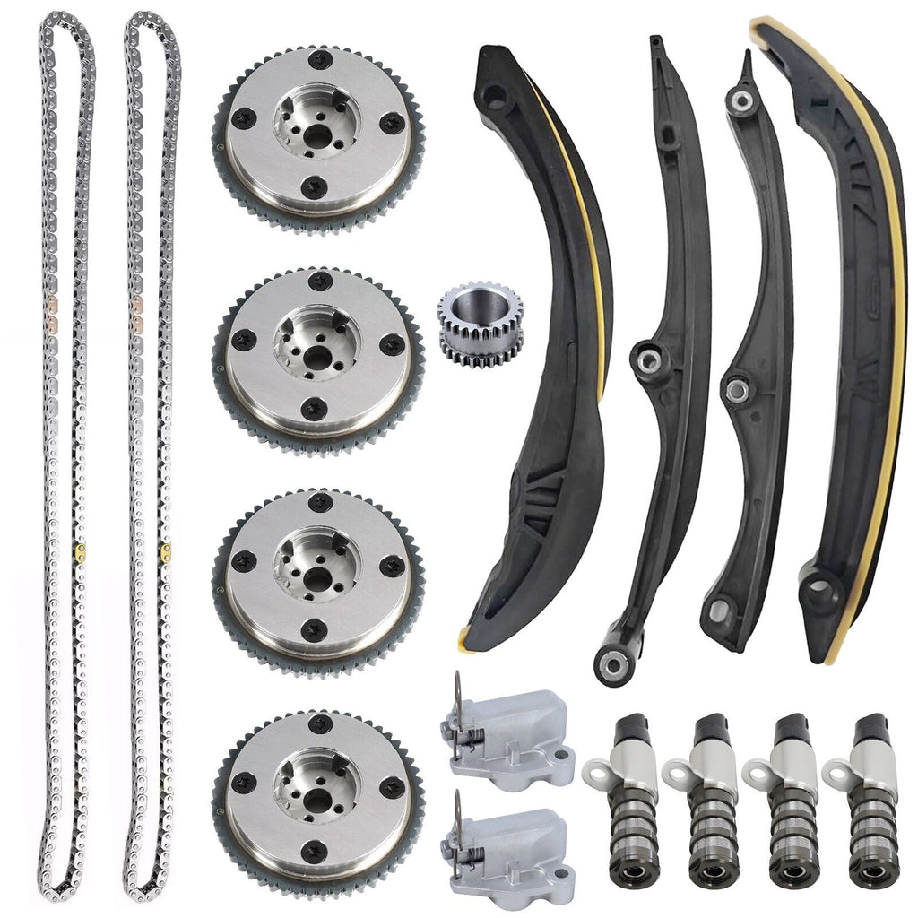 For Ford F150 3.5L Expedition HL3Z6268A W/4PCS VVT solenoid Timing chain kit