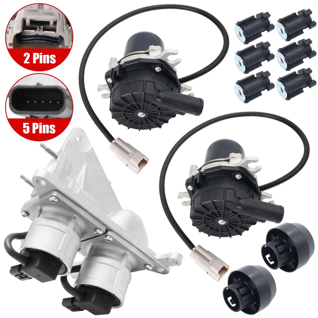 New 2Pcs Secondary Injection Air Pump & 1X Air Injection Valve For Toyota Tundra