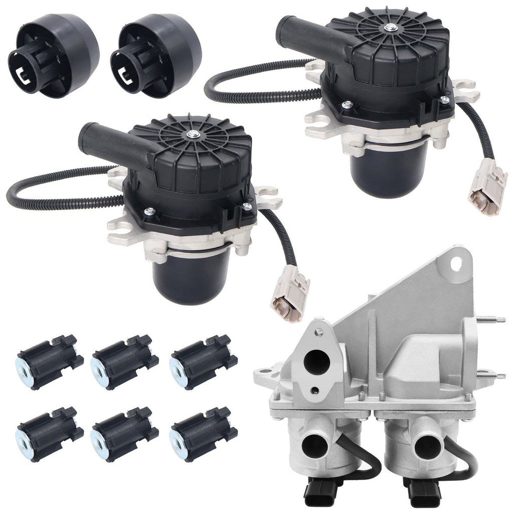 New 2Pcs Secondary Injection Air Pump & 1X Air Injection Valve For Toyota Tundra