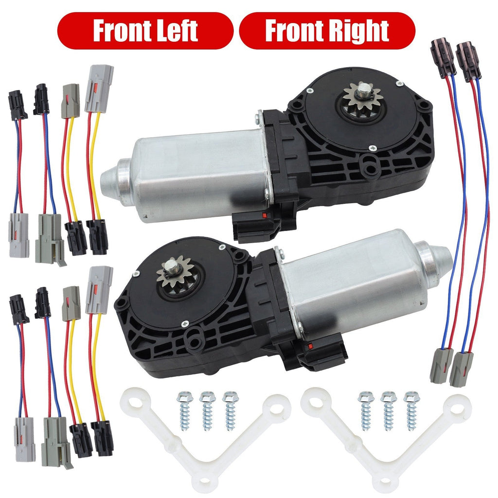 2PCS Front LH & RH Window Motor For Mazda B2300 B4000 Ford Ranger Lincoln 93-11