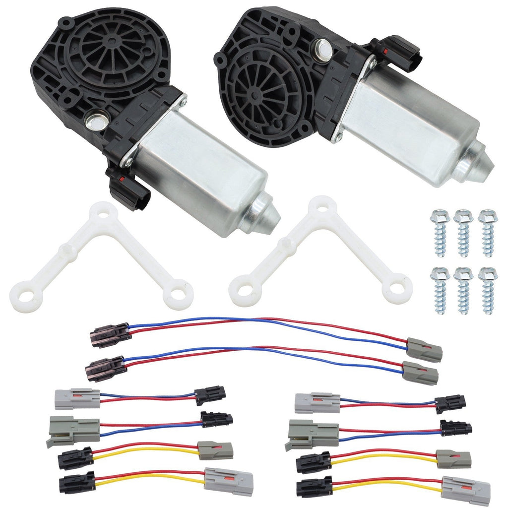 2PCS Front LH & RH Window Motor For Mazda B2300 B4000 Ford Ranger Lincoln 93-11