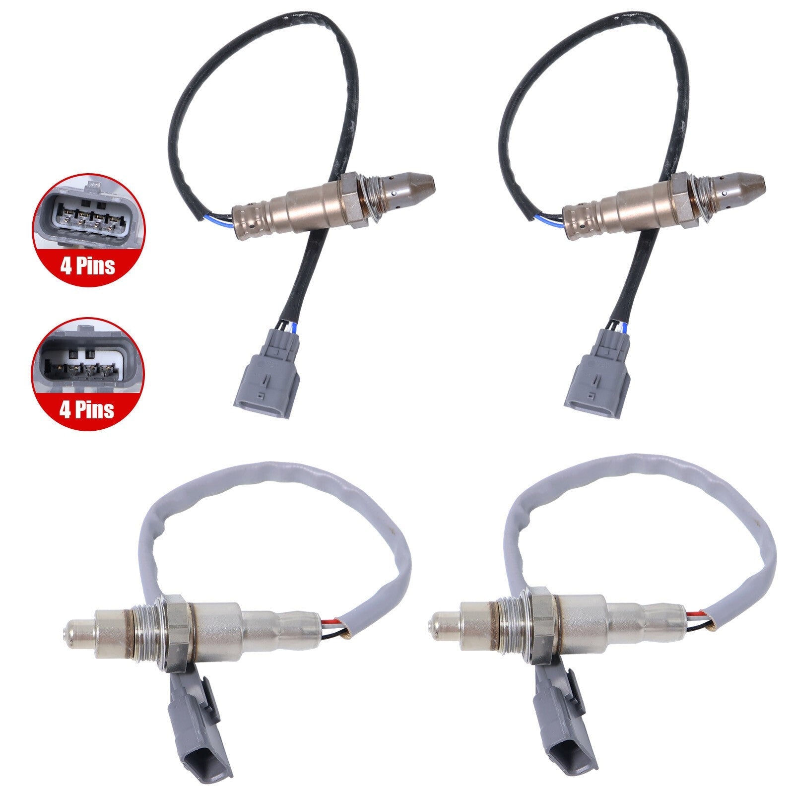 4Pcs Up & Downstream Oxygen O2 Sensor For 3.5L 15-19 Nissan Murano Pathfinder