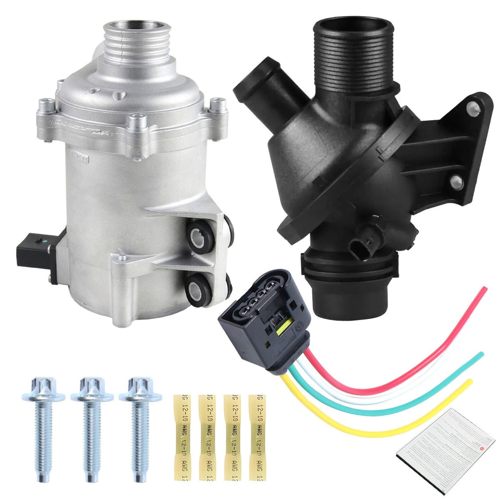 New Water Pump W/Thermostat & Bolt For BMW F20 F21 F30 LCI X1 Z4 11517597715