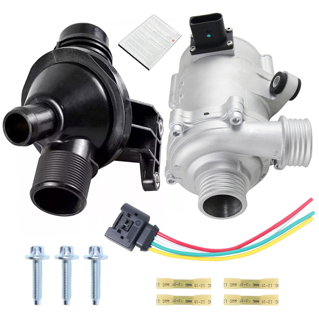 New Water Pump W/Thermostat & Bolt For BMW F20 F21 F30 LCI X1 Z4 11517597715