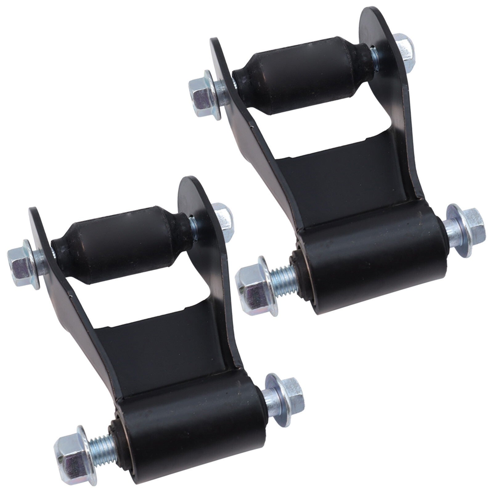 Pair Of 2 Rear Leaf Spring Shackle Kit Left & Right For 97-11 Ford F150 F250