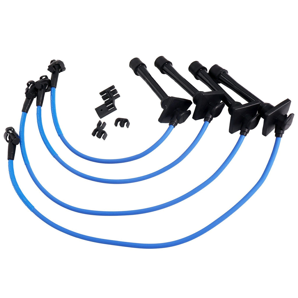 New 4 x Spark Plug Wires For Toyota Corolla 1.8L Celica Geo l4 GAS 9091922327