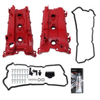 2 Red ALUMINUM Valve Cover Kit for 02-09 NISSAN Altima Maxima Murano Quest 3.5L