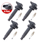 4PCS Ignition Coil & Spark Plug for 2000-2008 Toyota Corolla Matrix Celica UF247