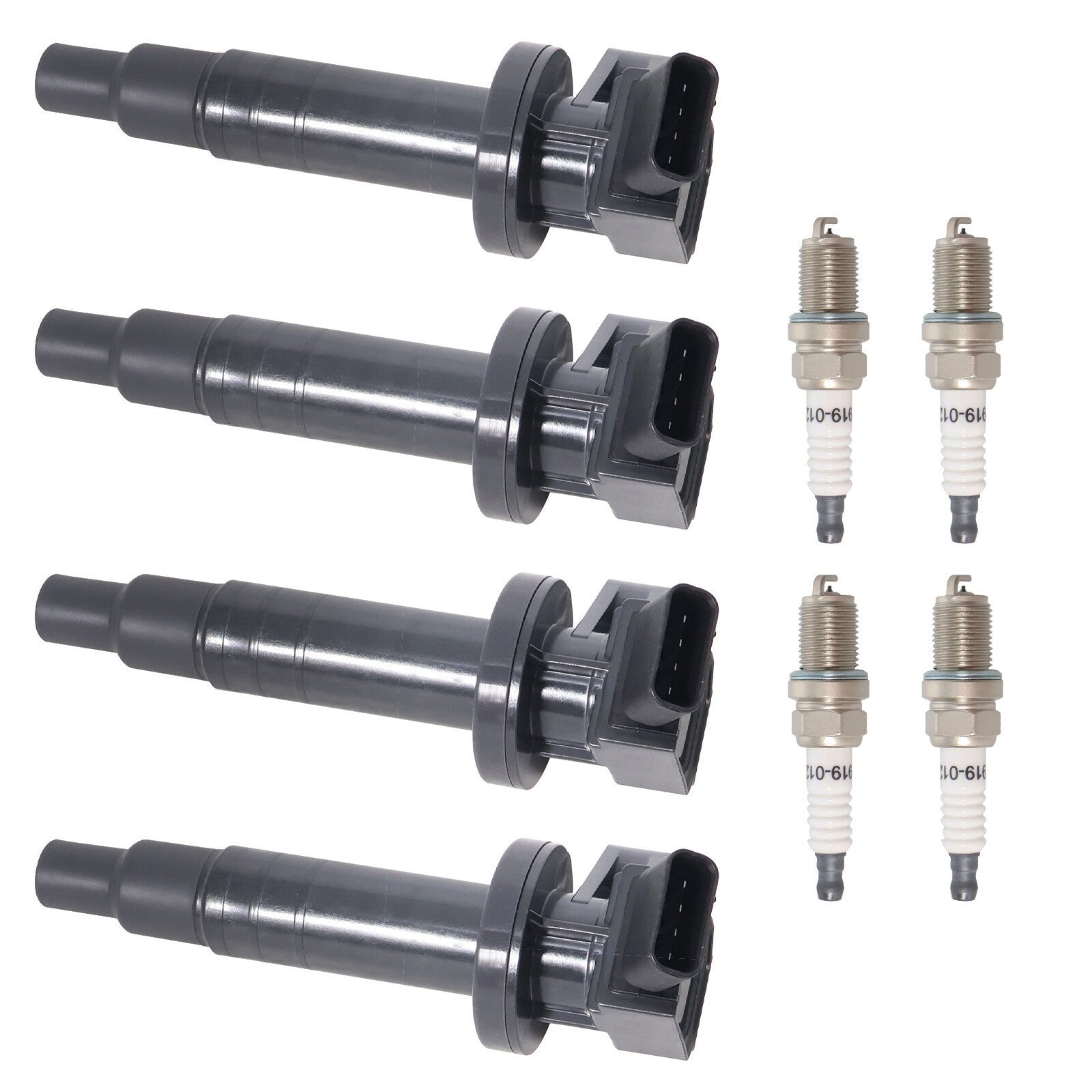 4PCS Ignition Coil & Spark Plug for 2000-2008 Toyota Corolla Matrix Celica UF247