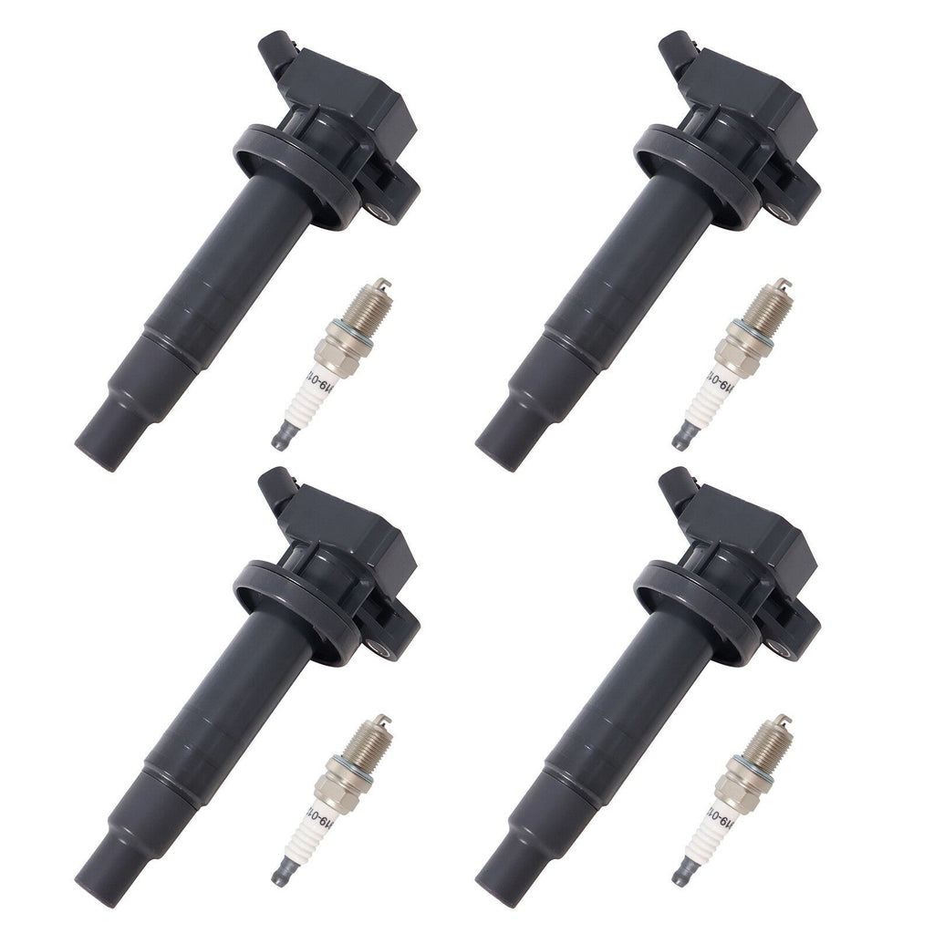 4PCS Ignition Coil & Spark Plug for 2000-2008 Toyota Corolla Matrix Celica UF247