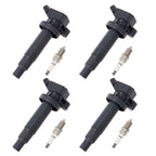4PCS Ignition Coil & Spark Plug for 2000-2008 Toyota Corolla Matrix Celica UF247