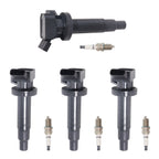 4PCS Ignition Coil & Spark Plug for 2000-2008 Toyota Corolla Matrix Celica UF247