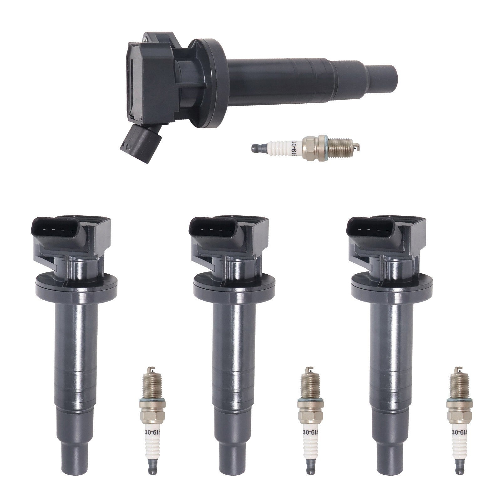 4PCS Ignition Coil & Spark Plug for 2000-2008 Toyota Corolla Matrix Celica UF247