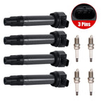 4Pcs for 07-20 Dodge Chrysler Jeep GN10346 Ignition Coil & 4 Iridium Spark Plug