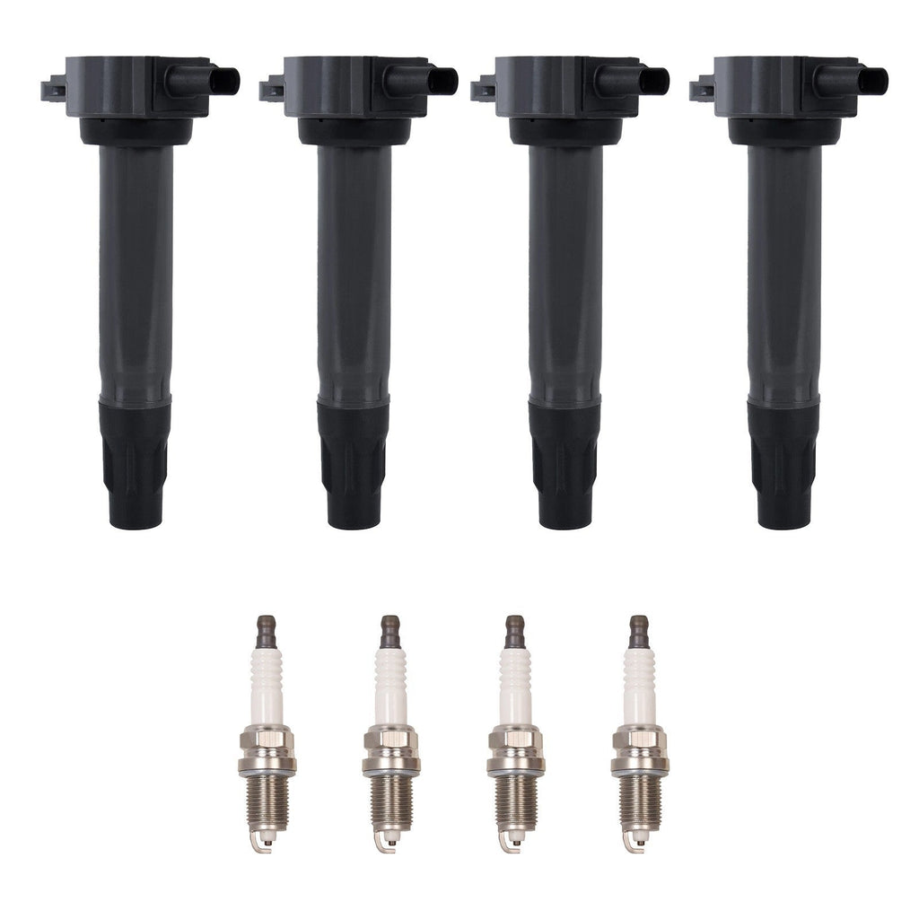 4Pcs for 07-20 Dodge Chrysler Jeep GN10346 Ignition Coil & 4 Iridium Spark Plug