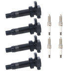4pcs Ignition Coils For Hyundai Accent Kia Soul Rio1.6L 04-19 4pcs Spark Plug