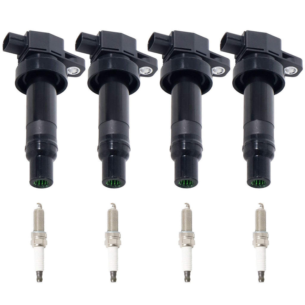 4pcs Ignition Coils For Hyundai Accent Kia Soul Rio1.6L 04-19 4pcs Spark Plug