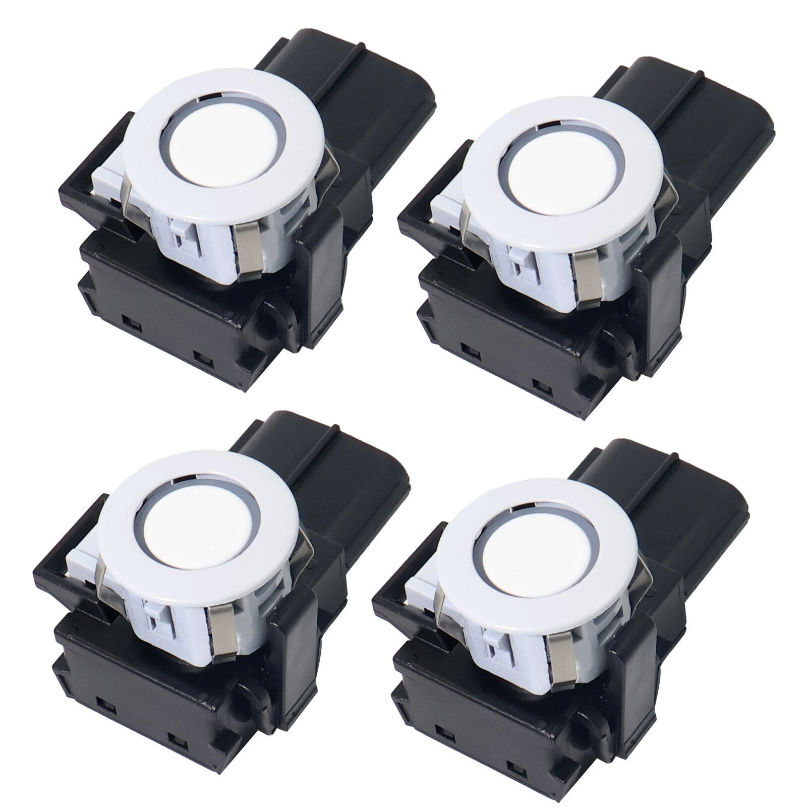 8934148010 4x For Toyota Sienna 11-17 Bumper PDC Parking Sensor + Retainer White