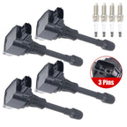 4Pcs Ignition Coil & Spark Plug For Nissan Altima Infiniti FX50 l4 V8 22448JA00C