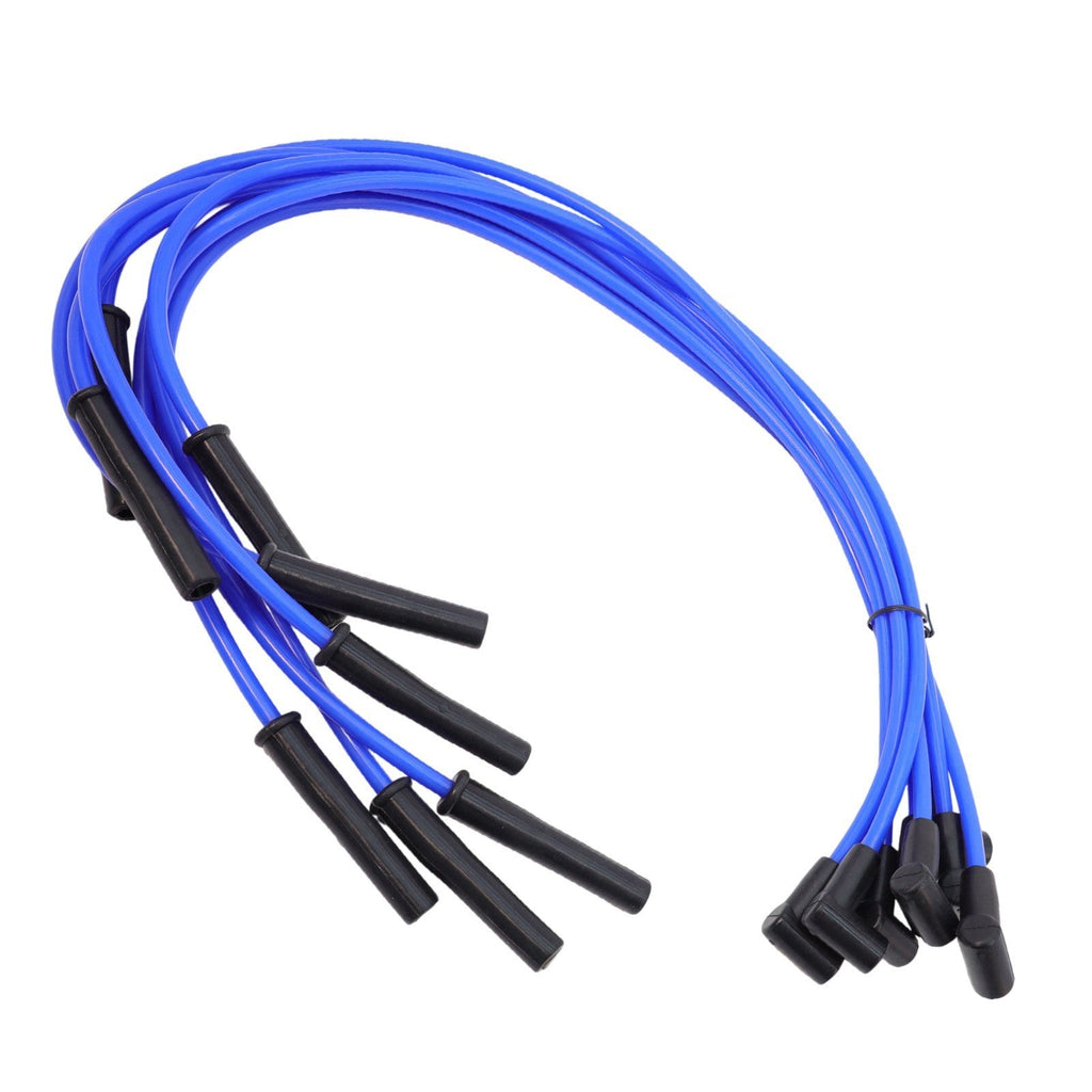 For Ford Big Block FE 351C 8.5 mm 8x Blue HEI Distributors Spark Plug Wire Set
