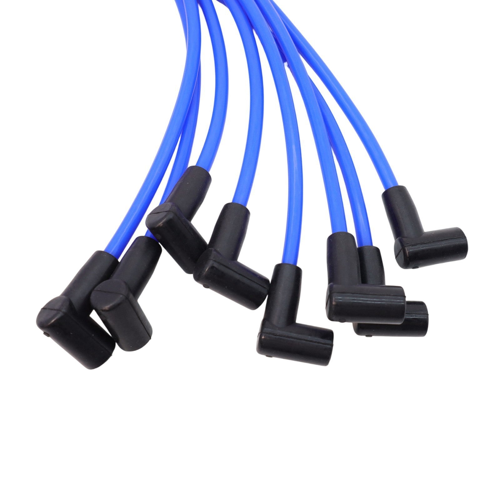 For Ford Big Block FE 351C 8.5 mm 8x Blue HEI Distributors Spark Plug Wire Set
