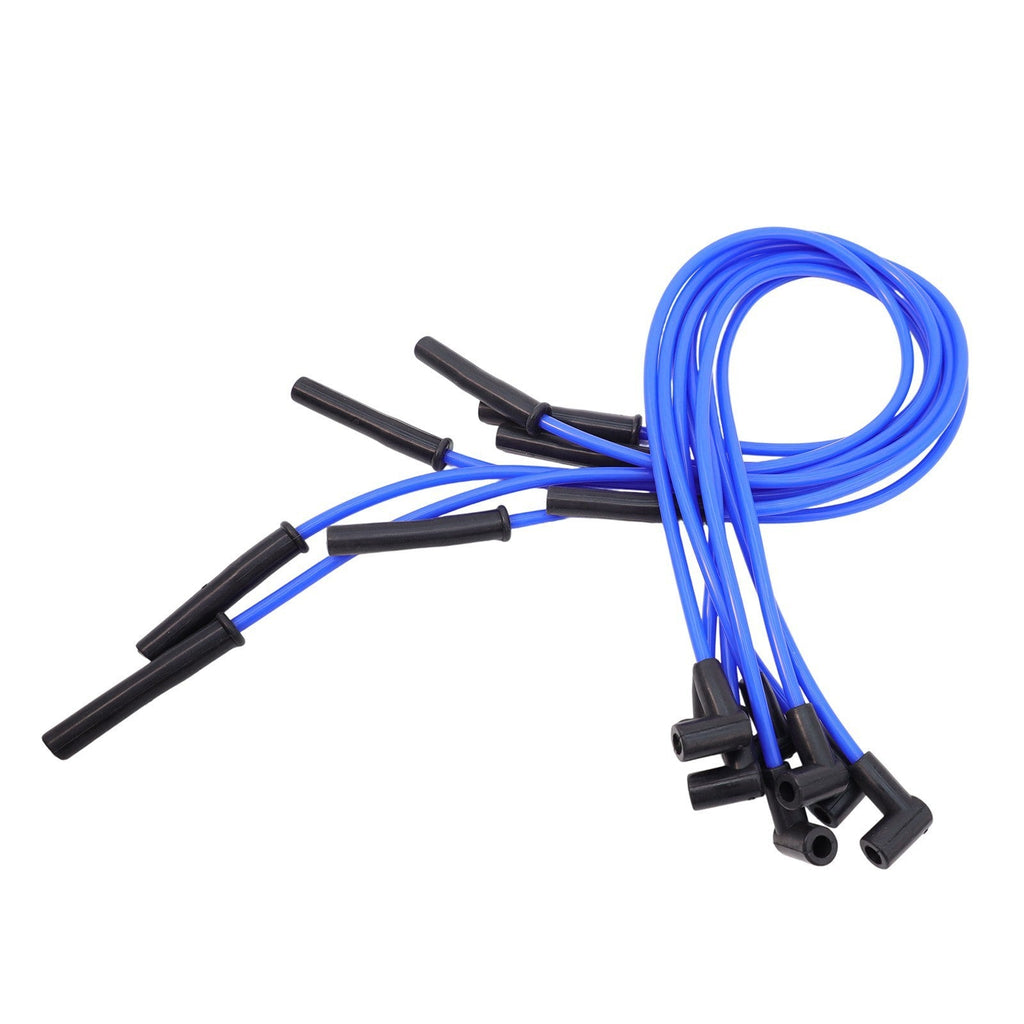 For Ford Big Block FE 351C 8.5 mm 8x Blue HEI Distributors Spark Plug Wire Set