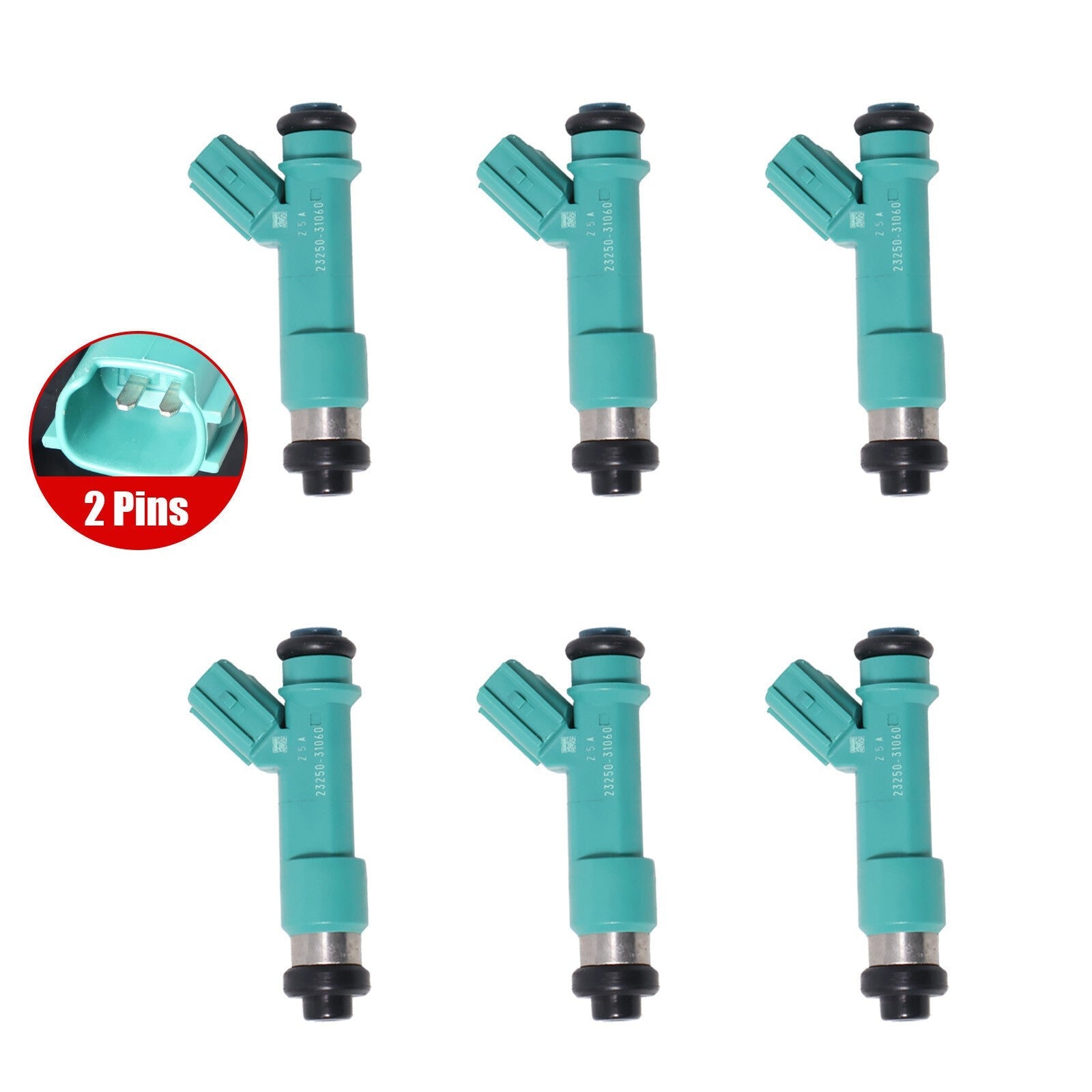 6Pcs Fuel Injectors For Toyota HILUX 4RUNNER LAND FORTUNER 02-12 23250-31010