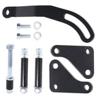 SBC Black Saginaw Power Steering Pump Mounting Bracket For LWP SWP SB Chevy 327