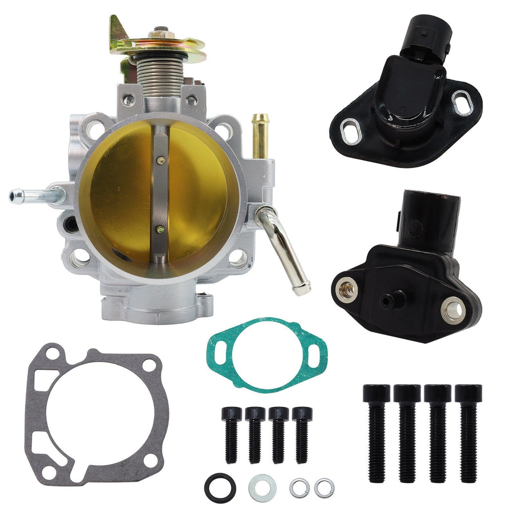 Throttle Body 70mm W/ TPS & MAP Sensor For Honda Civic Integra B/D/F/H B18C B16A