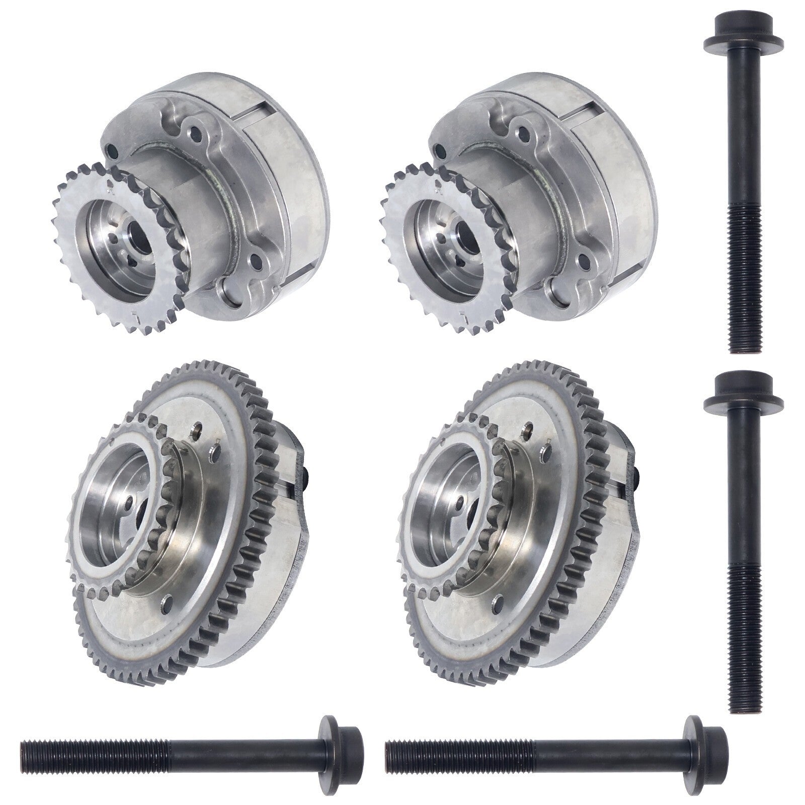4Pcs Exhaust + Intake VVT Cam Gears with Bolt For Ford Edge F-150 AT4Z6C526B New