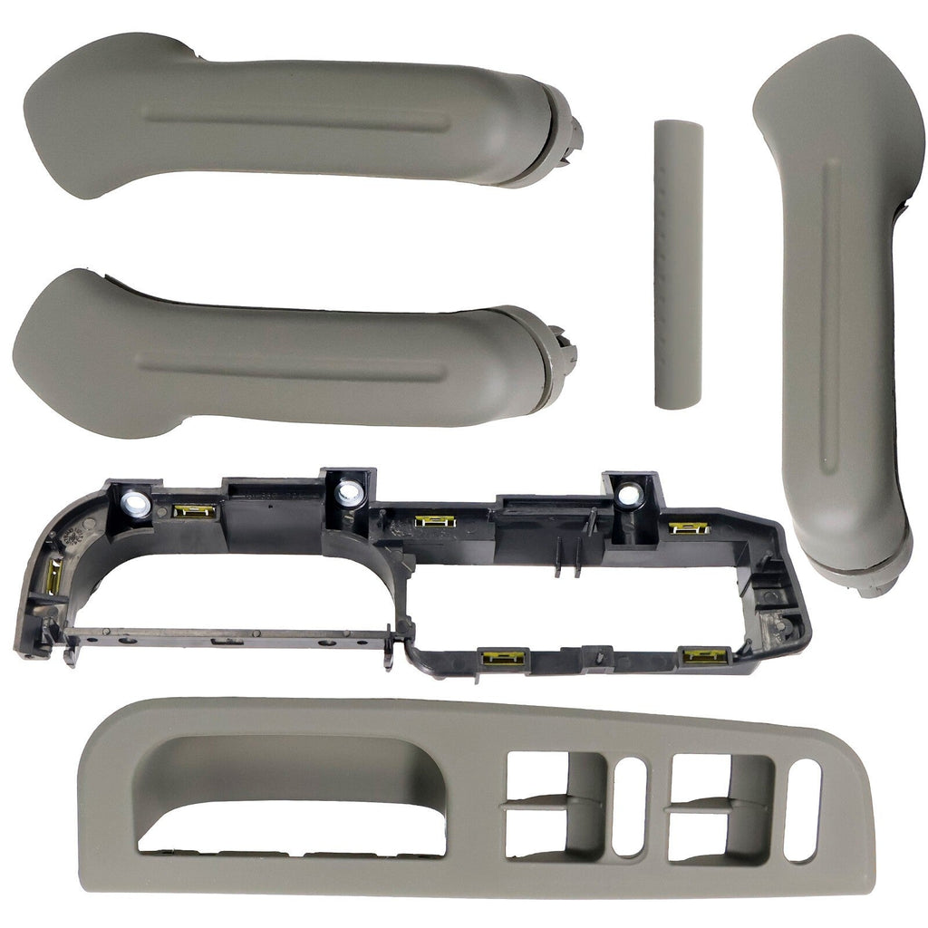 6x Door Grab Handle Cover Switch Bezel for VW Jetta Golf Bora MK4 99-04 LHD Gray