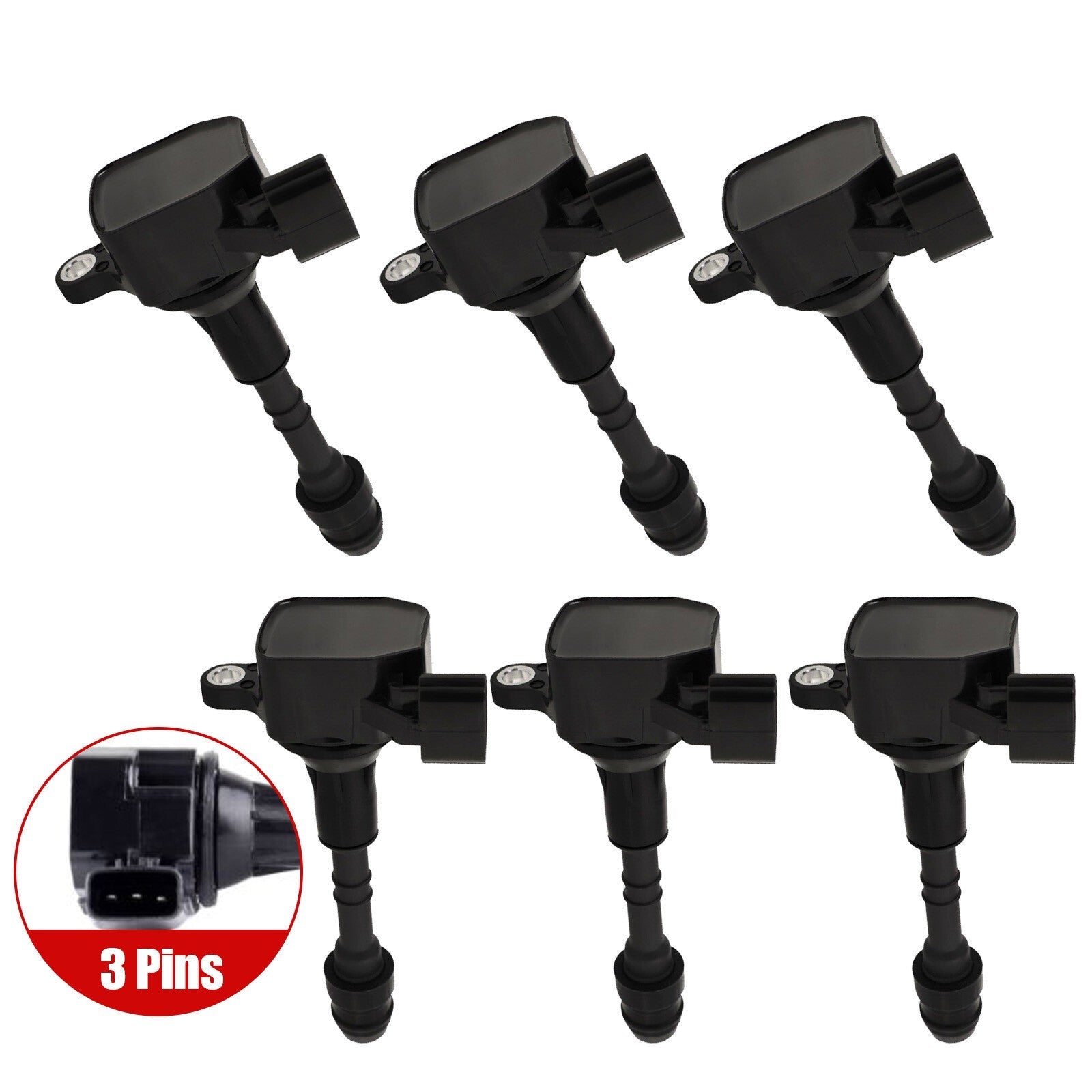 6Pcs Ignition Coils 224338J115  For Nissan QX4 Murano Maxima 4.0L 2003-2008 New