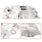 Aluminum Dual Plane RPM Intake For 55-86 SBC Small Block Chevy 350 383 400