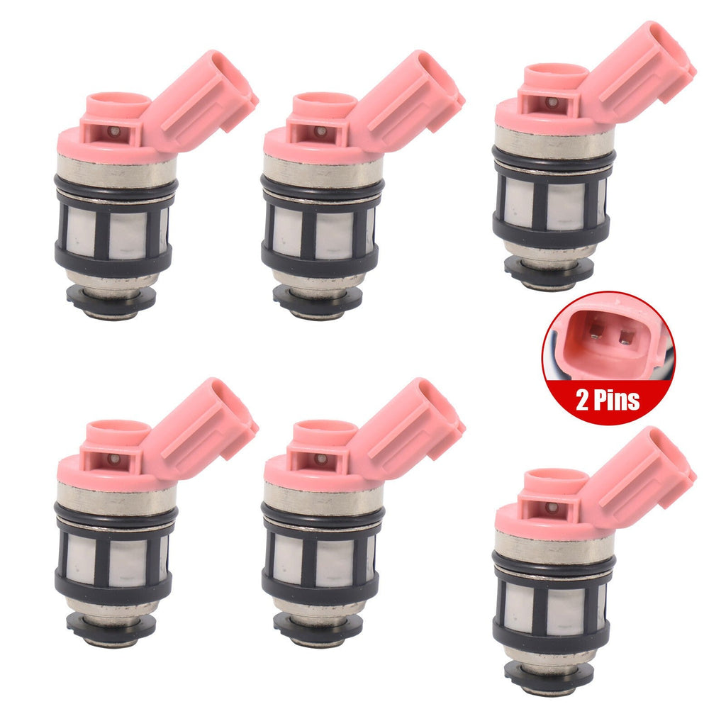 6Pcs For 96-04 Nissan QX4 QUEST Pathfinder 3.3L 16600-9S200 Fuel Injectors