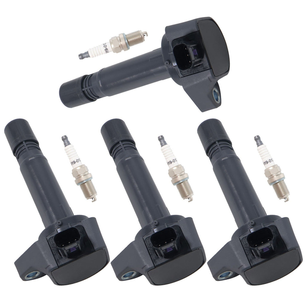 4Pcs Ignition Coils & Spark Plugs For Honda CIVIC 1.8L 2006-2011 30520RNAA01 New