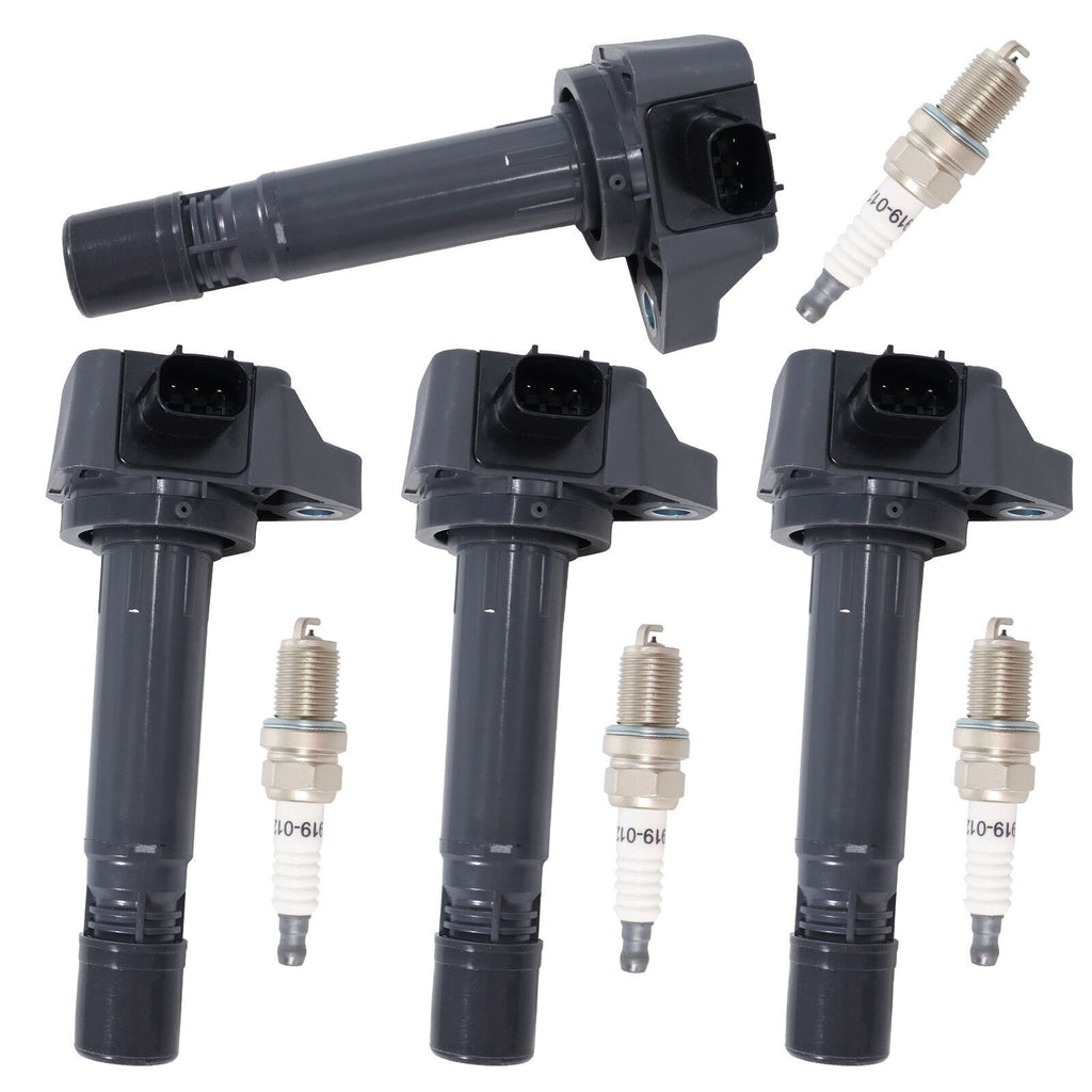 4Pcs Ignition Coils & Spark Plugs For Honda CIVIC 1.8L 2006-2011 30520RNAA01 New
