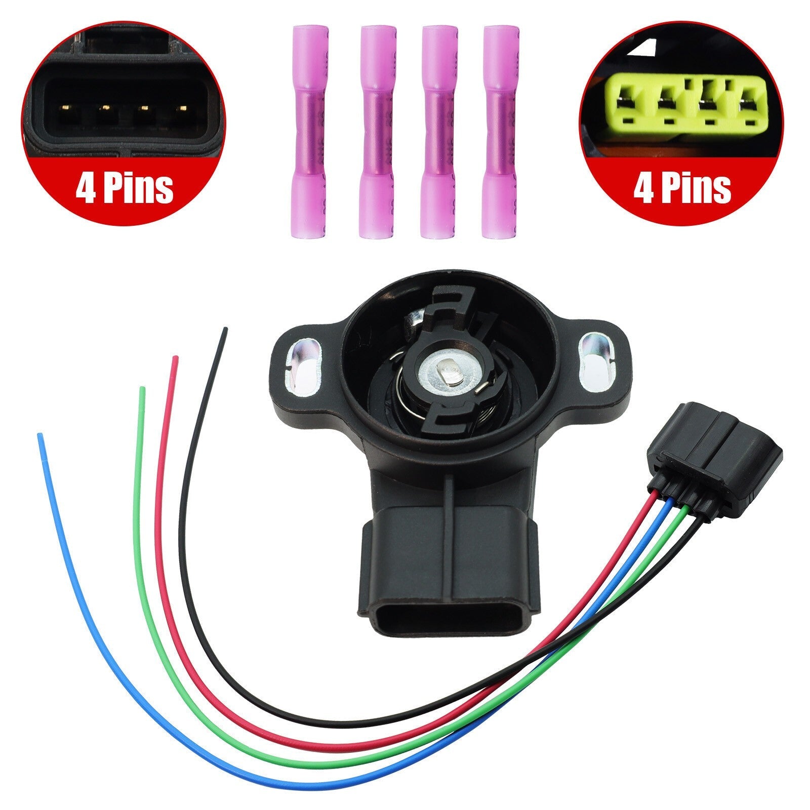 8945222080 NEW FOR TOYOTA 4RUNNER SUPRA TACOMA THROTTLE SENSOR 4 Wires Connector