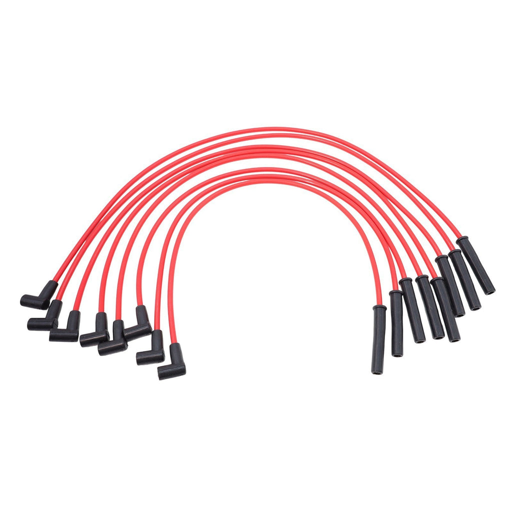 For Ford Big Block FE 351C 8.5 mm 8x Red HEI Distributors Spark Plug Wire Set