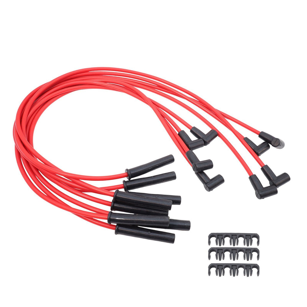 For Ford Big Block FE 351C 8.5 mm 8x Red HEI Distributors Spark Plug Wire Set