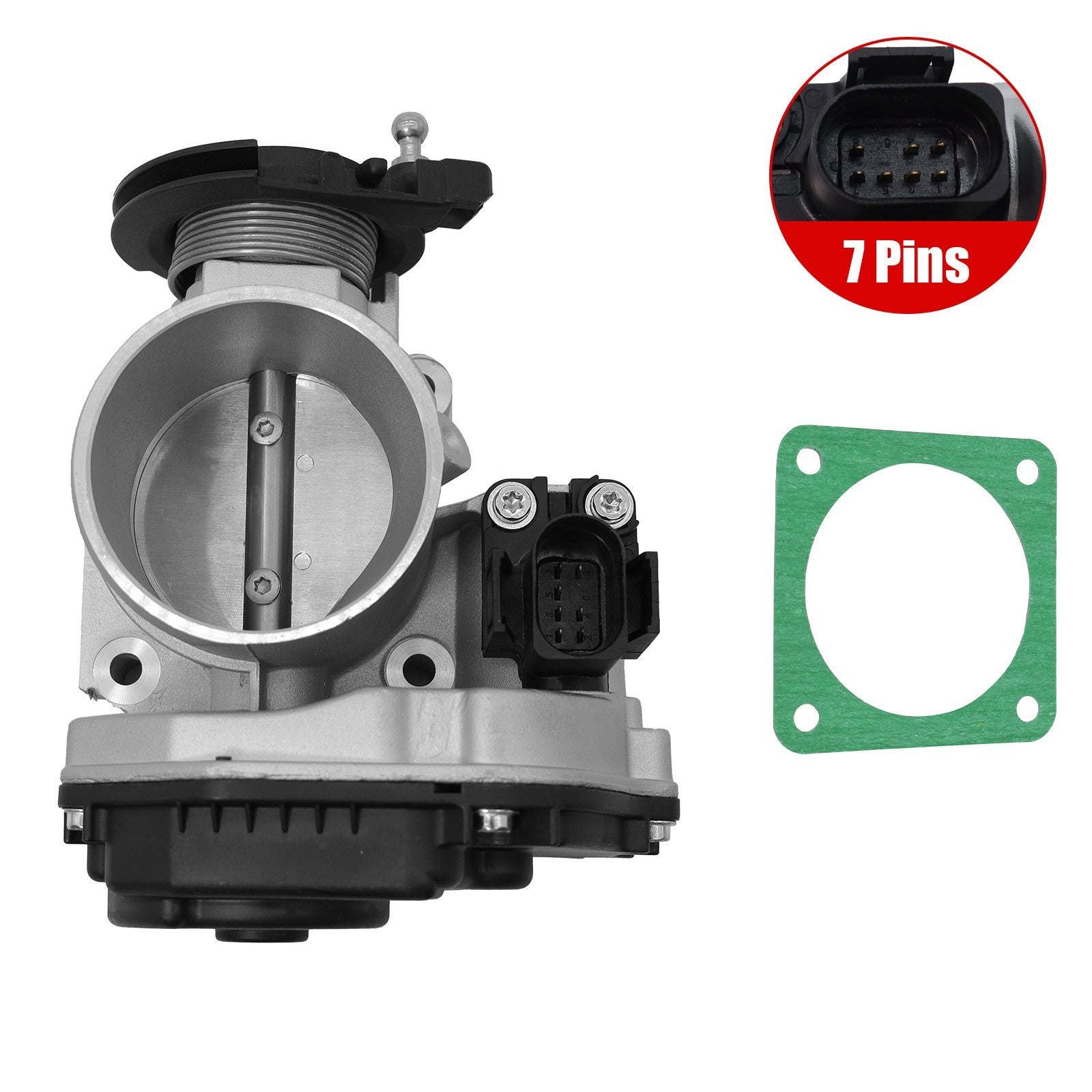 Throttle Body w/ Gasket For Audi A4 Quattro Volkswagen Passat L4 1.8L 058133063Q