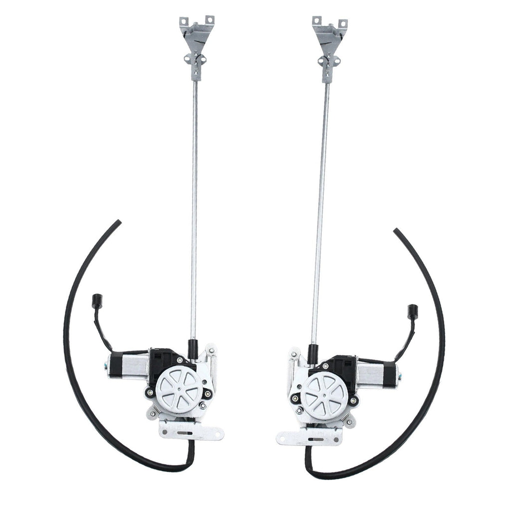 2x Front LH&RH Power Window Regulator w/Motor For Freightliner Columbia Coronado
