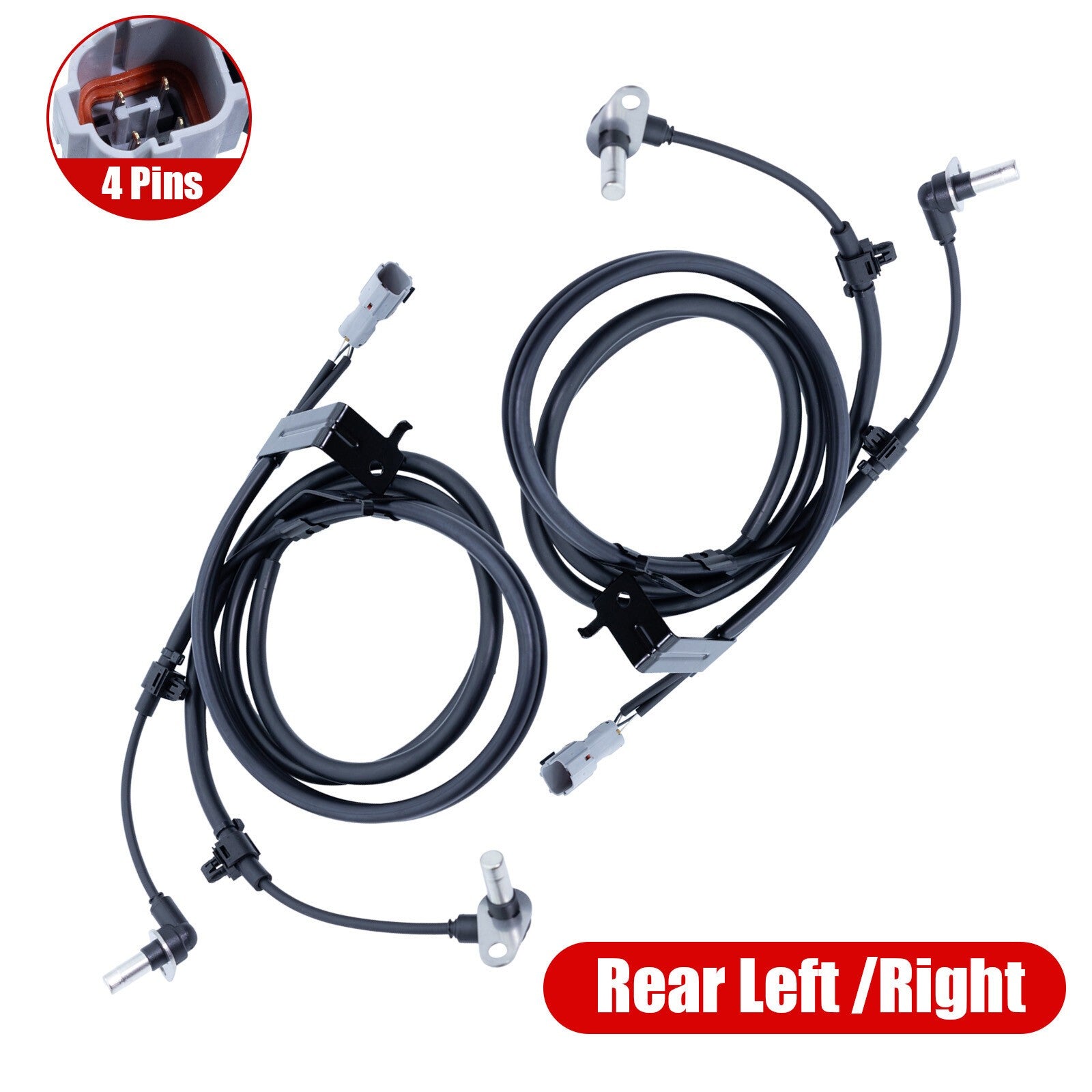 2 X Rear Left Right ABS Wheel Speed Sensor Transmission Speed Sensor for Isuzu D