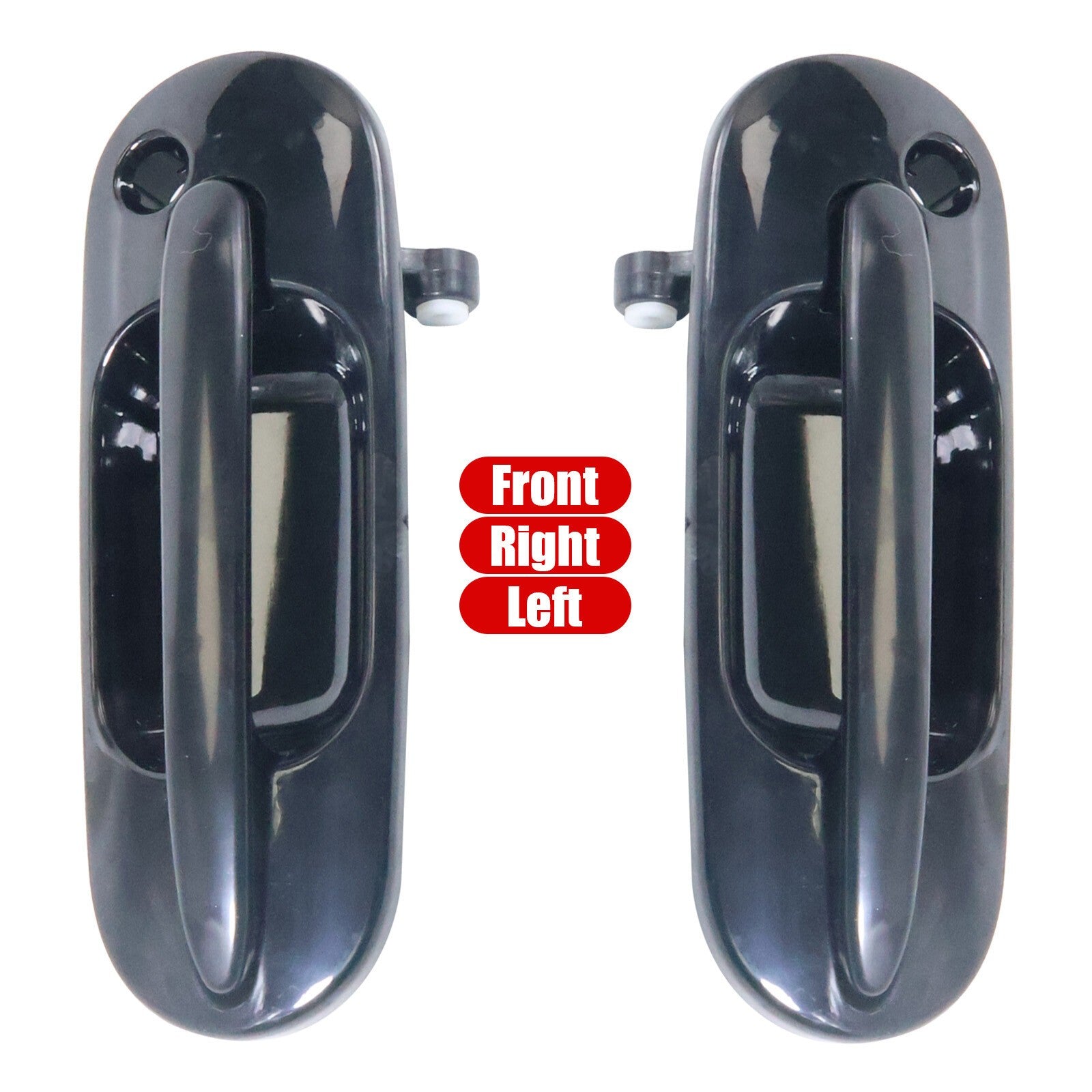 2Pcs for 97-01 Honda CR-V Black Exterior Front Right&Left Side Door Handles