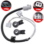 2Pcs For Toyota LEXUS RX400H 03-10 Engine Knock Sensor&Harness Wire 82219-48010